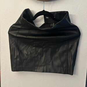 Zara leather skirt